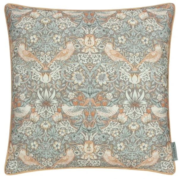 Morris & Co. Strawberry Thief Outdoor Square Cushion - Image 9