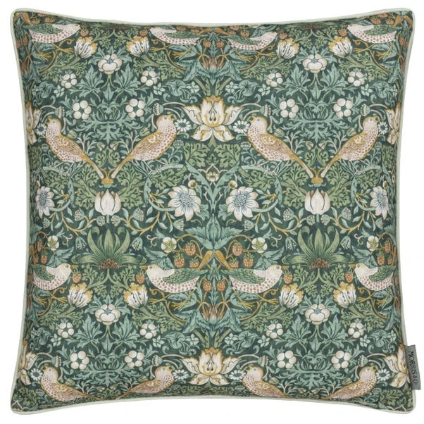 Morris & Co. Strawberry Thief Outdoor Square Cushion - Image 5