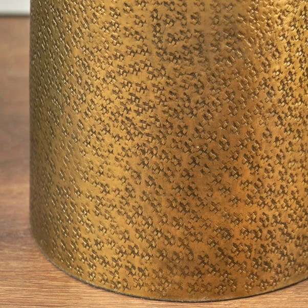 Metal & Glass Pedestal Hurricane Candle Holder - Image 12