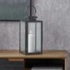 Metal & Glass Rectangular Lantern
