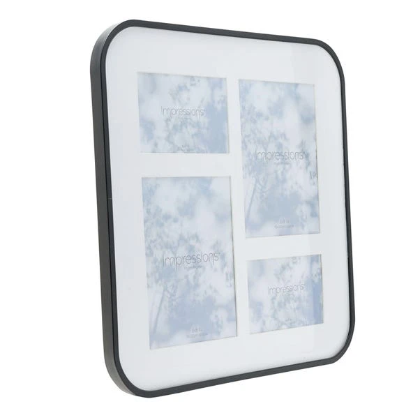 Black Square Rounded Corner Multi Photo Frame - Image 2
