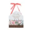 The Cottage Garden Family Fence Hanging Plaque