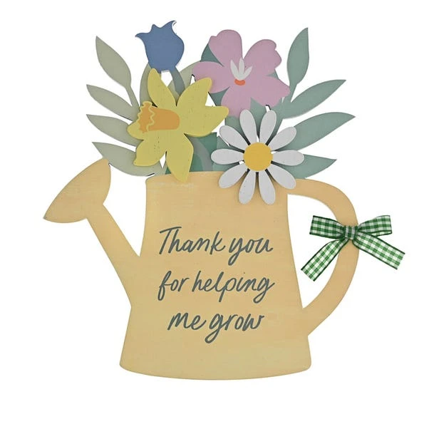 The Cottage Garden Thank You Watering Can Plaque - Image 2