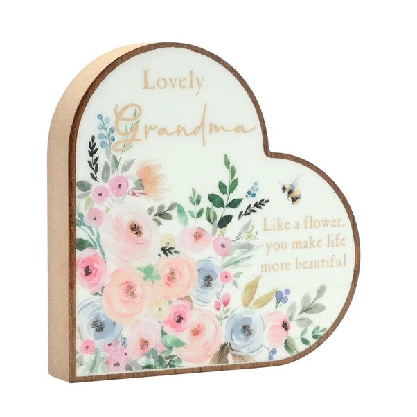 The Cottage Garden Grandma Heart Plaque - Image 2