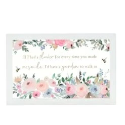 The Cottage Garden Framed Flower Plaque