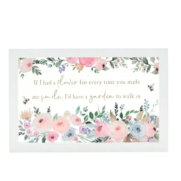 The Cottage Garden Framed Flower Plaque