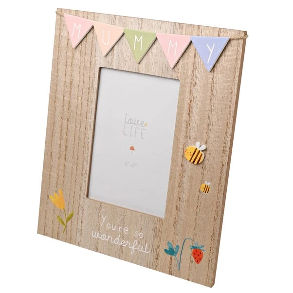 Mummy Bunting Wooden Photo Frame - Image 2