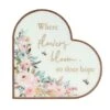 The Cottage Garden Hope Heart Plaque
