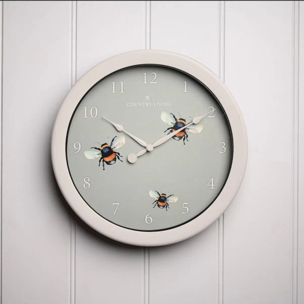 Country Living Bee Indoor Outdoor Wall Clock