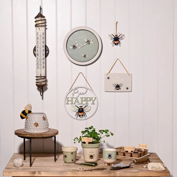 Country Living Bee Indoor Outdoor Wall Clock - Image 4