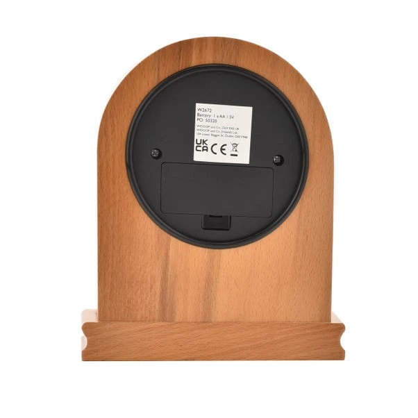 Widdop Arched Wooden Mantel Clock - Image 4
