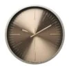 Interval Metallic Wall Clock