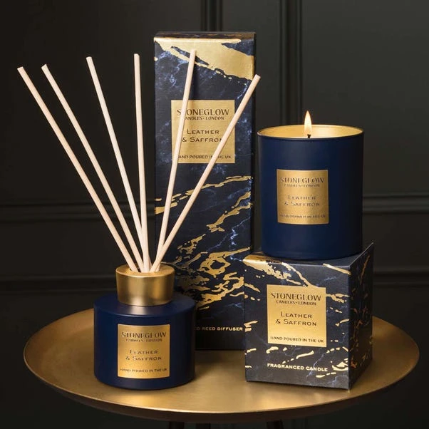 Stoneglow Luna Leather & Saffron Diffuser - Image 2